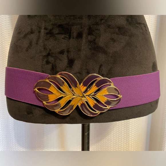 Purple 2” Stretch Belt OS - Picture 1 of 6